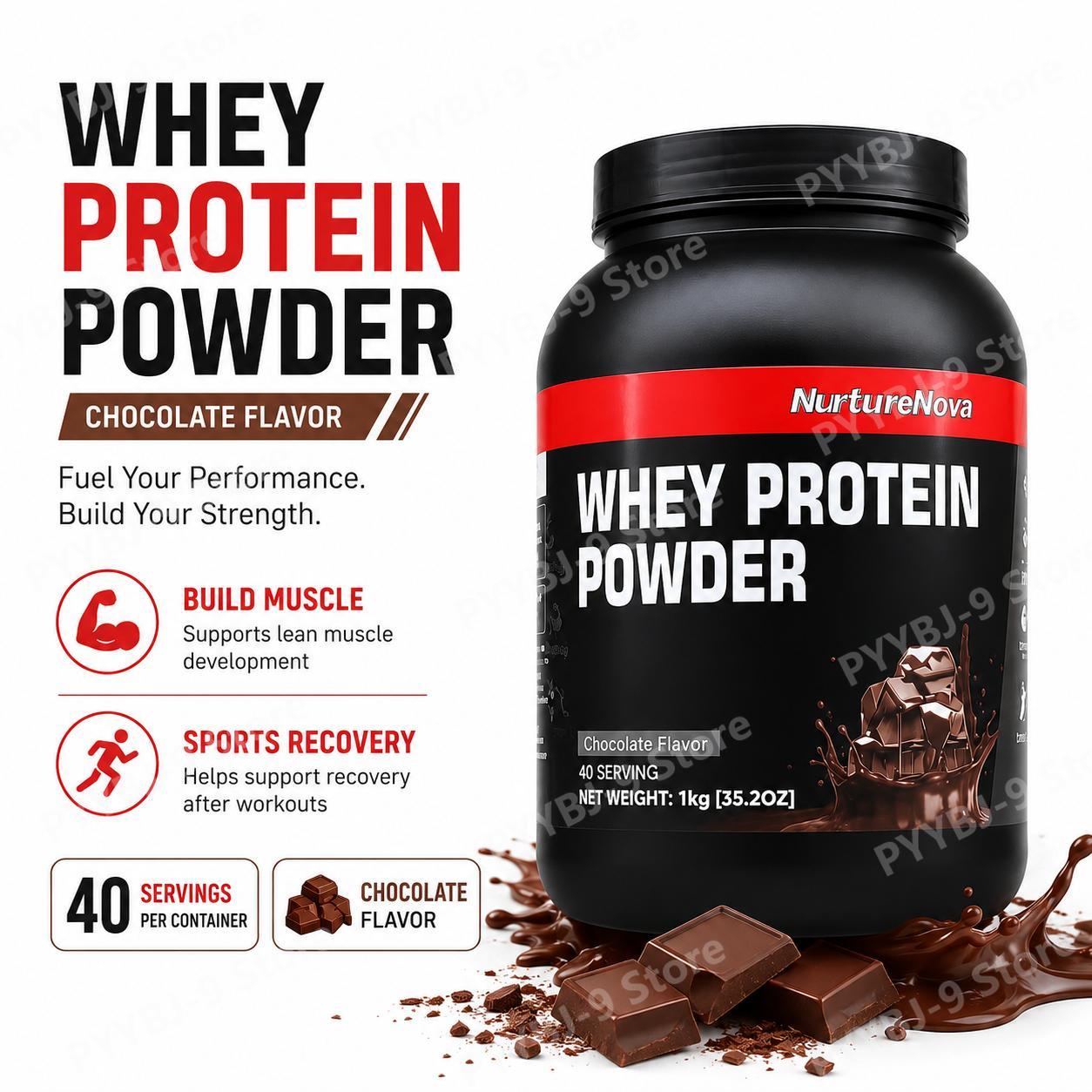 Nutrition Of Fitness - NurtureNova Whey Protein Powder Rasa Cokelat
