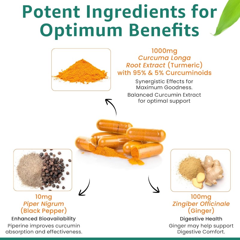 Suplemen Nutrisi Kunyit Kurkum - Turmeric Curcumin Capsule ulasan dan harga