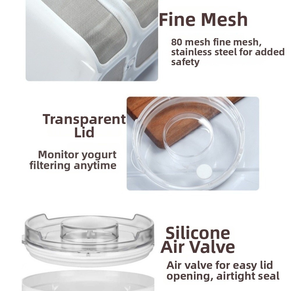 Saringan Yogurt Stainless Stee - Nutrition And Fitness ulasan dan harga